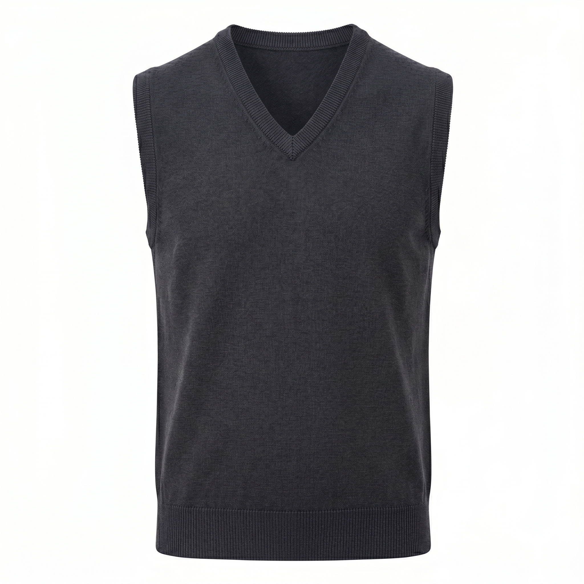 The Mayfair Charcoal Knit Vest