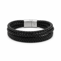 The Soho Woven Leather Wristlet