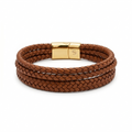 The Greenwich Braided Leather Bracelet